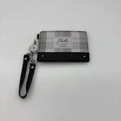 新品未使用　チェック柄パスケース・定期入れ