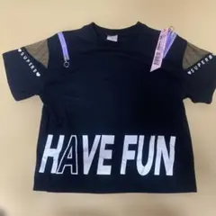 CHEERFUL GIRL HAVE FUN Tシャツ 黒