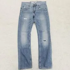 トミーヒルフィガー　デニム　ジーンズ　ダメージ加工　ストレッチ　30