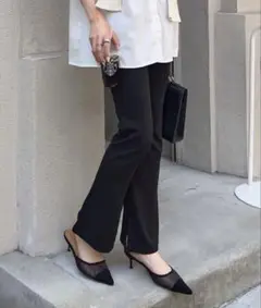 スリット カジュアルパンツ