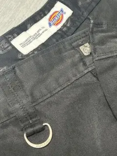 Dickies W30 ブラック1221728 カラビナ付 ワークパンツ チノ