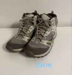 美品 KEEN ハイカットアウトドアシューズ 25cm ベージュー/ブラウン