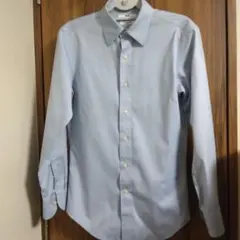 UNIQLO スーパーノンアイロン スリムフィット シャツ ユニクロ水色