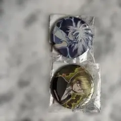 ハンターハンター　ウェブくじ　キルア　クラピカ　缶バッジ