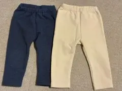 ★UNIQLO レギンス　フリース　2本セット★80サイズ