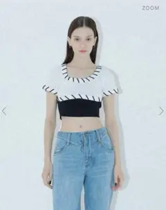 MELT THE LADY stitch line tops