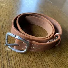 45R フォーティファイブアール レザー ベルト ブラウン ロゴ 金具 45rpm 45アールピーエム フォーティファイブアール ベルト
