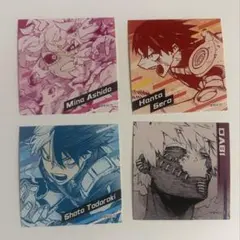 ヒロアカ 原画展 スクエアステッカーコレクション 4枚セット