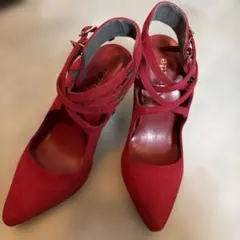 rienda赤 ストラップ付き ハイヒールパンプス　Sサイズのサムネイル