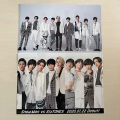 Snow Man SixTONES 特典 クリアファイル
