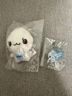 しずくちゃん　みるみるちゃん　ガチャガチャ　ふわふわぬいぐるみ めじるしチャーム