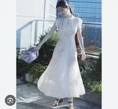 SNIDEL プリーツロングワンピース