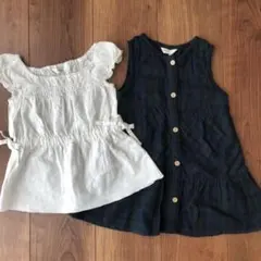 SALE★新品未使用★petit-f ワンピース チュニック2枚セット 90