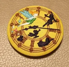ディズニー　刺繍缶バッジ　ピーター・パン　ビスケット2　ティンカーベル