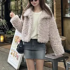 2Way襟プードルファーコート
