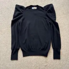 【最終お値下げ】Arpege story 袖コンシャスニット 黒
