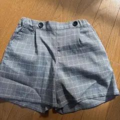 BeBe キュロット120サイズ グレー系チェック