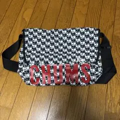 CHUMS メッセンジャーバッグ 白黒鳥柄