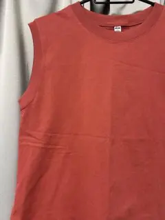 【UNIQLO】エアリズム タンクトップ オレンジ赤 Sサイズ