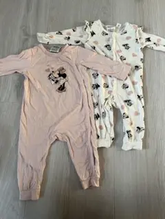 ミニーマウスロンパース2点セット 6-9ヶ月　h&m