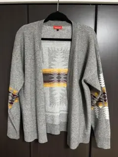 新品未使用 karaku MEDAIGUAL ネイティブ柄カーディガン L〜XL