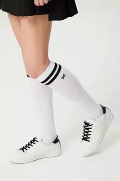 【新品・白】PXG レディース　ハイソックス⚫︎フリーsize ゴルフ靴下
