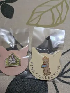猫のピンバッジ