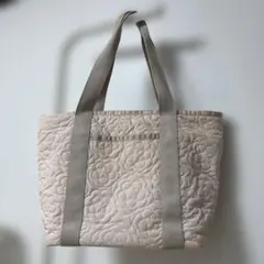 レスポートサック　トートバッグ　ピンクの刺繍柄