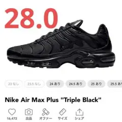 Nike Air Max Plus Triple Black 28.0 US10