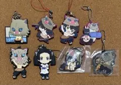 鬼滅の刃 嘴平伊之助 神崎アオイ ラバーキーホルダー セット