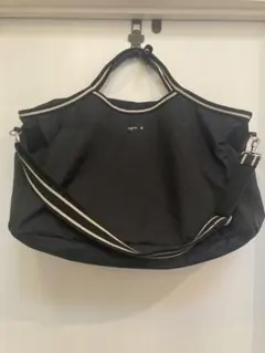 アニエスベー　ボヤージュ　大容量ボストンバッグブラック