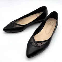 HIMIKO メッシュ ポインテッドトゥ パンプス ブラック 24