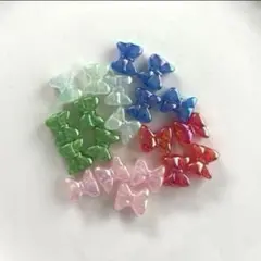 ビーズ まとめ売り ハンドメイド リボン アクリル キッズ カスタム 20個