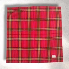 【新品】KENZO チェック柄ハンカチ レッド