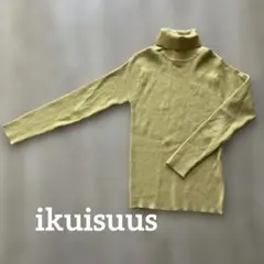 ikuisuus タートルネック ニット セーター イエロー