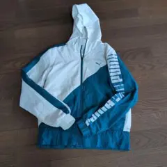 Puma フード付きジャケット ホワイト/ターコイズのサムネイル
