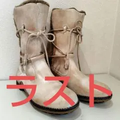 ラストお値下げ ブーツ　内側ボア　本革