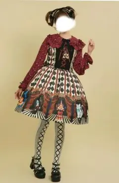 未使用】axes femme Kawaii メロディキャットジャンパースカート
