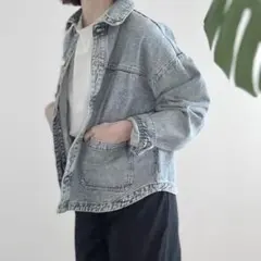 ZARAライトブルー デニムジャケット Gジャン