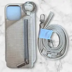 ajew エジュー iPhone13proMax クロコダイル ベージュ - メルカリ