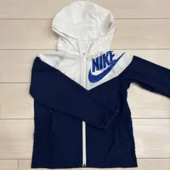 Nike キッズフルジップジャケット 130cmネイビー/ホワイト