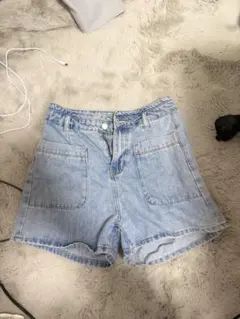 デニムショートパンツ ライトブルー