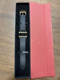 BONAVENTURA Apple Watch用 ブラックレザーバンド 40mm