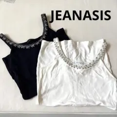 美品ジーナシス　タンクトップ2枚セット　キャミソール　レディース　インナー　夏服