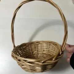 バスケットかご　丸型　かごバッグ