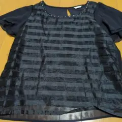 超美品 GLACIER ダークブルー 半袖トップス Lサイズ