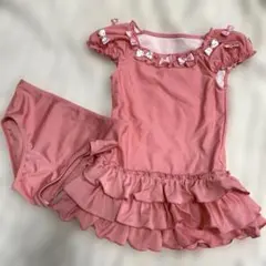 シャーリーテンプル　女の子　水着　夏　ピンク　リボン