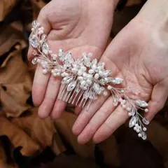 ヘッドドレス　髪飾り　ヘアアクセサリー　ウェディング　結婚式　発表会　ブライダル