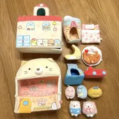 すみっコぐらしグッズ13点セット★てのりぬいぐるみ ハウス ふとん　など すみっコぐらしグッズ13点セット☆てのりぬいぐるみ ハウス ふとん