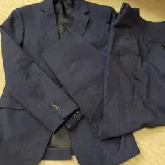 チェック柄スーツ ネイビー スーツセレクト